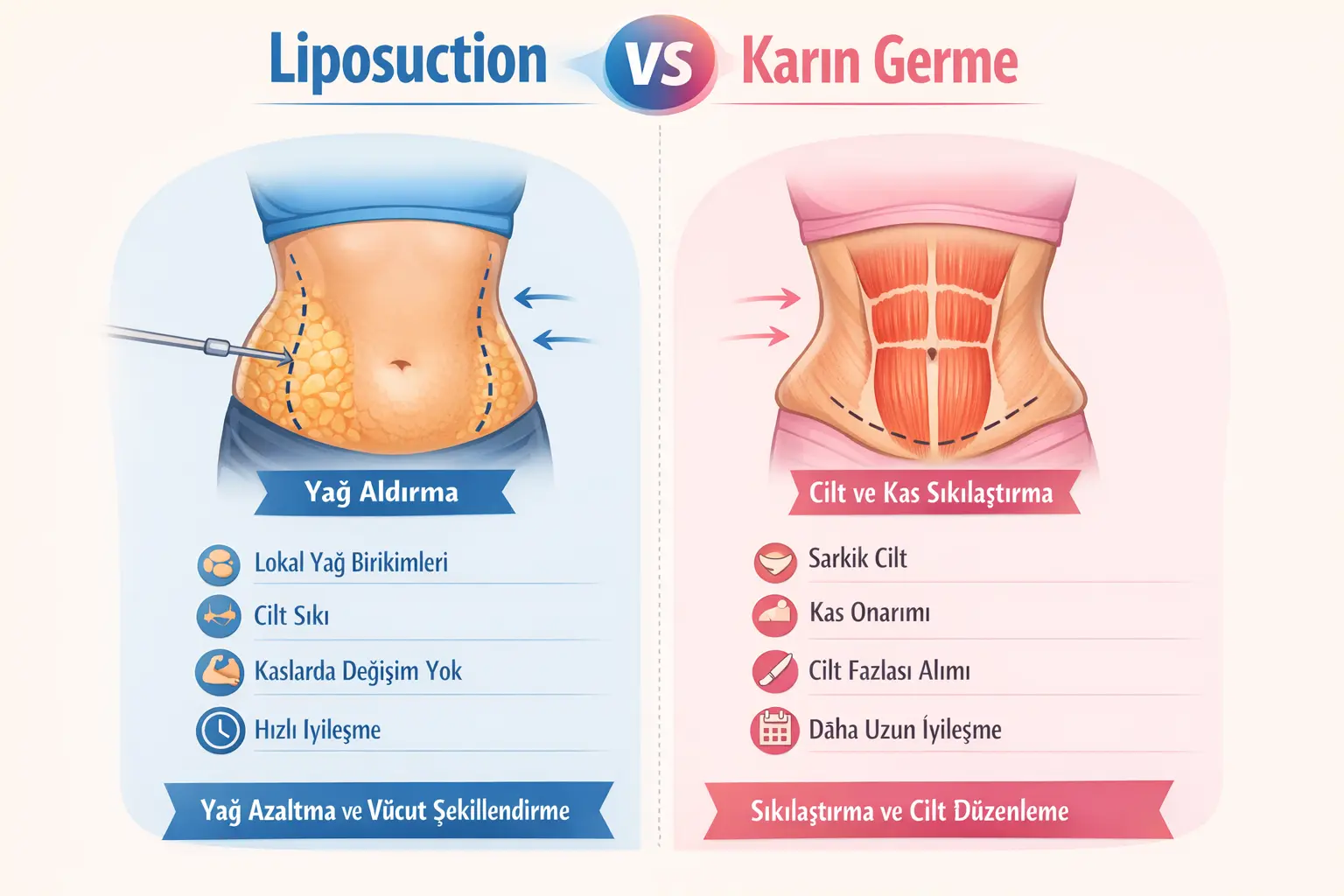 Liposuction vs Karın Germe: Hangisi Sizin İçin Uygun?
